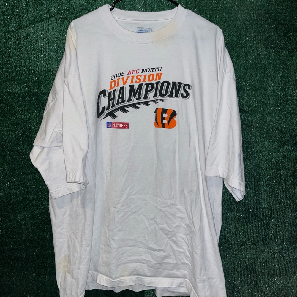 Cincinnati Bengals 2005 AFC North Champions Shirt XXL NFL Ohio